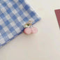 Gold Pearl Rhinestone Mini Hair Clip