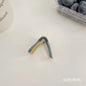 Gold Pearl Rhinestone Mini Hair Clip
